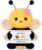Gleevara 60th Birthday Woman – Hand Crocheted Bee Figure with Energy Card