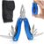 Multitool Tool Multifunctional Pliers 11 in 1 Pocket Tool Foldable Stainless Steel with Screwdriver Bits Folding Knife Including Portable Bag for Outdoor Activities
