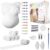 Hipsty Plaster Cast Baby Belly Set with (23 m) Plaster Bandages, 12 Acrylic Paints & Much More | The Belly Print Reminds You of Your Pregnancy for a Long Time | Complete Set