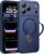 TOCOL For iPhone 17 Pro Case with Stand, 360° Rotation, Deep Blue