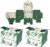 Small Gift Box, Pack of 50 Wedding Favours, Paper Candy Boxes, Candy Box for Party, Wedding, Christmas, Halloween, Birthdays (Green)