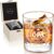 LIGHTEN LIFE Gifts for Grandpa, Whisky Glass for Grandpa in Wooden Box, Birthday Gifts from Grandchildren