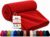 Betz Fleece Blanket 130 x 170 cm 180 g/m² Soft Blanket & Cuddly Blanket Fluffy Sofa Blanket as Bedspread Lightweight, Warming and Easy to Clean Colour Red