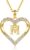 CDE Women’s 18K Gold-Plated Necklace Initial Heart Pendant Letter Chain for Women A-Z Personalised Chain Jewellery Birthday Gift for Teenager Girls Women Girlfriend Valentine’s Day Christmas Mother’s