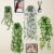 Pack of 4 Artificial Hanging Plants in Pot, Artificial Plants Hanging, Artificial Plants Green Plants Art Hanging Plant Balcony Plants Plastic Plants for Indoor Outdoor Balcony Wedding Wall Decoration