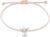 Nuoli® Women’s Guardian Angel Bracelet, Silver (Adjustable up to 20 cm) for Women and Girls, Pink Fabric with Metal Pendant