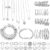 46 Piece Jewellery Sets for Women, Jewellery Silver, Fashion Jewellery, Jewellery Set Silver, Jewellery Set Women, Fashion Jewellery Set, Fashion Jewellery Set, Gold for Gifts, Birthday