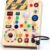 EchoToys Montessori Toy Busy Board from 1 Year Wooden Activity Board