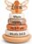 Stacking Tower Nougat – Personalised I Gift for Birth I Baby Wooden Toy I Personalised Gifts Baby I Label I Stacking Game with Name & Birth Data (Nougat)
