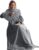 CelinaTex TV Blanket with Sleeves XXL Microfibre Foot Pocket Sleeves Fleece, 150 x 180 cm