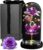 Maverton Purple Eternal Rose with LED Lighting in Glass Dome with Engraved