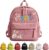Children’s Backpack Nursery Personalised with Name for Girls Boys, pink, Designer