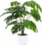 Laelfe Small Artificial Plant Monstera in Pot 55 cm 12 Leaves