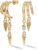 MUMREUES Ohrringe Gold Hängend 14 Karat Vergoldet Ohrringe Creolen Damen Stecker Hypoallergen Wasserfest Minimalistische Minimalist Elegant ​Quasten ​Ketten Schmuck Geschenke