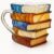 Book Cup 3D Book Cup Glass Books Cup