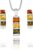 Multicolour Amber Sterling Silver Jewellery Set