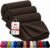 Betz Fleecedecke 3 Stück 130×170 cm 180g/m² – Weiche Wohndecke & Kuscheldecke – Flauschige Sofadecke als Tagesdecke – Leicht, wärmend & pflegeleicht – Farbe braun
