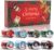 Pack of 8 Christmas Empty Candle Tins, Christmas Candle Tins, Mini Metal Tin with Lid, Round Candle Container Tins for Christmas Gift Set, Birthday Party, DIY Candle Boxes, Candy Tin