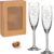 laser-diele 2 Leonardo Champagne Glasses with Engraving – Gift for Wedding – Engraved with Name and Date – Sparkling Wine Two Hearts