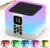 Bluetooth Speaker with Bedside Lamp Touch Dimmable and Alarm Clock Digital