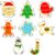 Set of 8 Christmas Cookie Cutters, Stainless Steel Cookie Cutters for Decoration, Biscuits, Cakes, Cookies, Pastries, Biscuit Cutters, Pack of 8