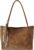 Women’s Handbag, Large, Large Shopper Bag Made of PU Leather, Elegant Shoulder Bag with Zip and Removable Silk Scarf, Tote Bag for Everyday, Work, Shopping, Travel
