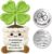 Lucky Charm Pocket Hug Positive Crochet Clover with Coins