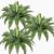 Pack of 3 Artificial Plants Ferns for Outdoor and Indoor Use 76 cm Green Artificial Boston Fern Balcony Plants Artificial Plants Artificial Fern Bushes Home Decoration Garden Patio Balcony Entrance Office