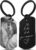 Meinearmbänder Personalised Keyring with Picture and Engraving | Personalised Gifts | Stainless Steel | Black White Picture | Photo Engraving | Gift for Boyfriend & Girlfriend