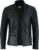 Leatherick Herren Premium Nappa Schafsleder Cafe Racer Schwarze Bikerjacke