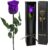 Yamonic Eternal Rose Gifts for Women, Infinity Rose with Stem, Birthday Gift Women, Real Rose in Gift Box, Gifts for Mum, Preserved Flower Gift, Valentine’s Day, Christmas, Purple