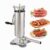 3L Sausage Stuffer Manual Sausage Machine, Stainless Steel Vertical Hand Crank Sausage Sausage Stuffer Machine with Stainless Steel Tubes Plastic Tubes Suction Cups for Kitchen Restaurants