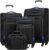 COOLIFE Suitcase Set 4-Piece Soft Luggage 58/66/80 cm and 1 Large Shoulder