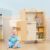 Wooden Doll Changing Station 4 in 1 Wooden Baby Care Playset with Cradle