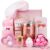 Gift Set for Women, Gift Girlfriend & Mum with Scented Candle & Body Care, Birthday Gift for Women 15-60, Wellness Gift for Sister & Best Friend, 11-Piece Set (Pink)