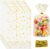 Yahusuhil Pack of 50 Christmas Cookie Bags, Transparent OPP