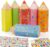 COMOOKA 12 x Small School Cone Gift Box Mini Sugar Bags in Coloured Pencil Shape