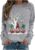 Générique Damen-Sweatshirt, ohne Kapuze, Weihnachtsmotiv, bedruckt, Langarm, Baumwolle, lässig, Geschenk, Weihnachten, Cosy, unter Hemd