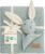 DIKOS® Original Baby Blanket Cuddly Rabbit Mint 100% Organic Cotton Newborn Blanket Sustainable Cuddly Blanket Knitted Girls Cuddle Blanket Pram Baby Gift Boy First Essentials Birth