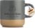 LIEBTASTISCH Mug with Engraving Rings Personalised – Gifts for Couples, Lovers – Gift Idea for Boyfriend, Girlfriend, Spouse – Anniversary, Anniversary, Grey
