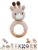 wunderwunsch Teething Ring Gift Personalised Baby Gifts for Birth