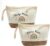Set of 2 Mama Kram & Baby Kram Bags – Gift for Expecting Mothers/Pregnancy & Birth – Cosmetic Bag Cotton – Mum Gift for Baby Shower – Practical Storage Bag