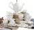 Porcelain Tea Set for Adults, Coffee and Tea Gift Sets, Cups Saucers for 6 People with Ceramic Teapot, Sugar Bowl