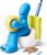 THE BUTT Tape Dispenser and Supply Station Funny Accessory for Office, Home or School (Blue)