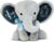 Love Faith – Cuddly Toy Grey Elephant with Blue Bow – Personalised Baby Plush Toy – Perfect Gift Idea for Birthday, Christening or Birth