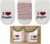 bistyle Organic Cotton Cute 0-3 Months Baby Socks I Love Mum + I Love Dad Baby Newborn Gift Baby First Equipment Newborn 3 Pairs