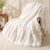 BEDELITE Bubble Faux Fur Cuddly Blanket Fluffy Blanket 150 x 200 cm Cream