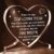 Juratar I Love You Gifts, Heart Shaped Acrylic Home Decoration