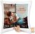 Cushion 40 x 40 cm Decorative Cushion – Own – Photo Picture Gift I Your Picture and Text – 40 x 40 cm – White – Photo Cushion + DIY Photo Cushion Design Your Own Personalised Logo Sofa Cushion
