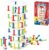 Montessori Toy Board Game from 3 Years, Board Games from 3 4 5 6 Years with Colour Cube, Stacking Games for Fine Motor Skills and Concentration, Educational Toy Gift for Boys Girls, Families